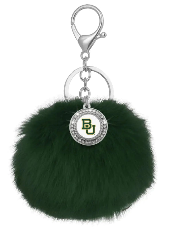 Baylor Bears Pom Pom Keychain