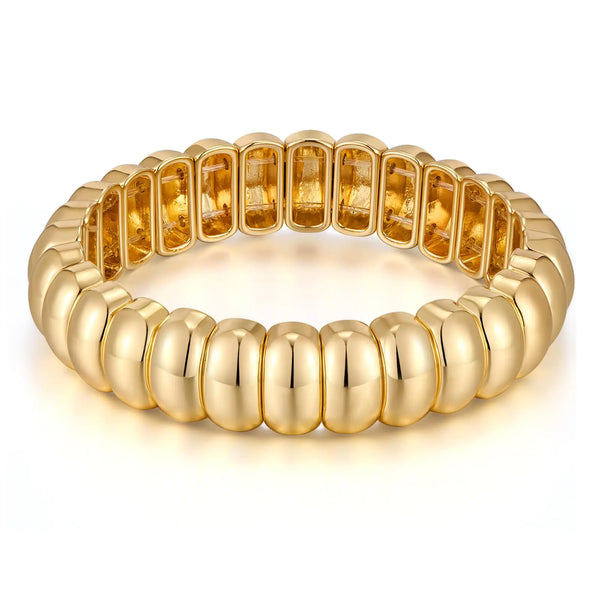 KC Arrowhead & Coin Gold‑Plated Bracelet – Football Fan Jewelry